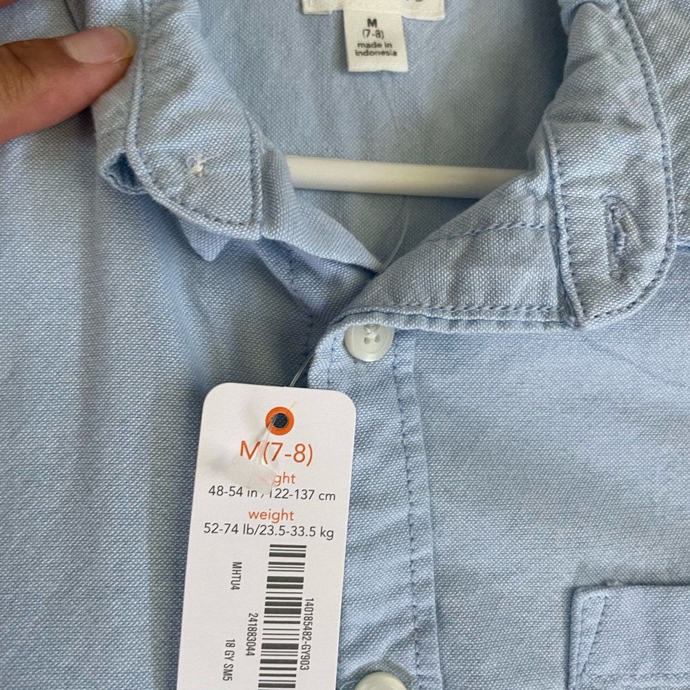 NWT!!! Gymbore boys button down - Picture 2 of 3